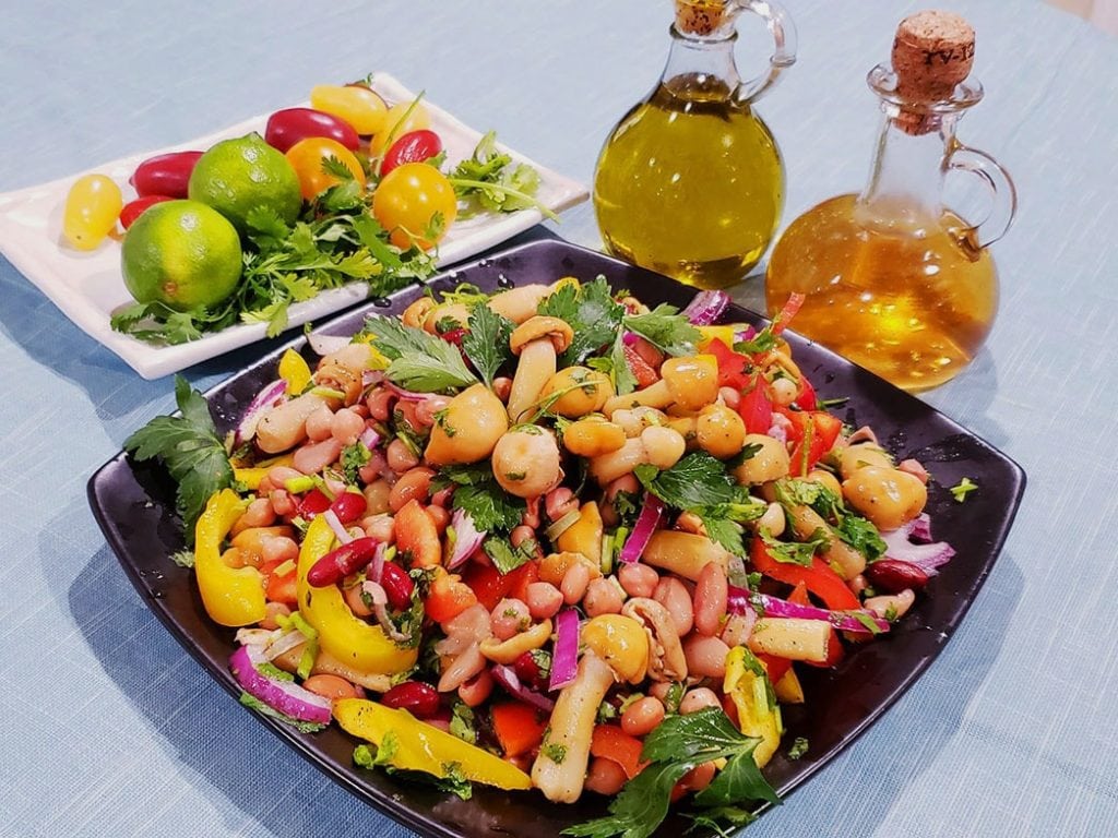 Bean and Mushroom Salad recipe