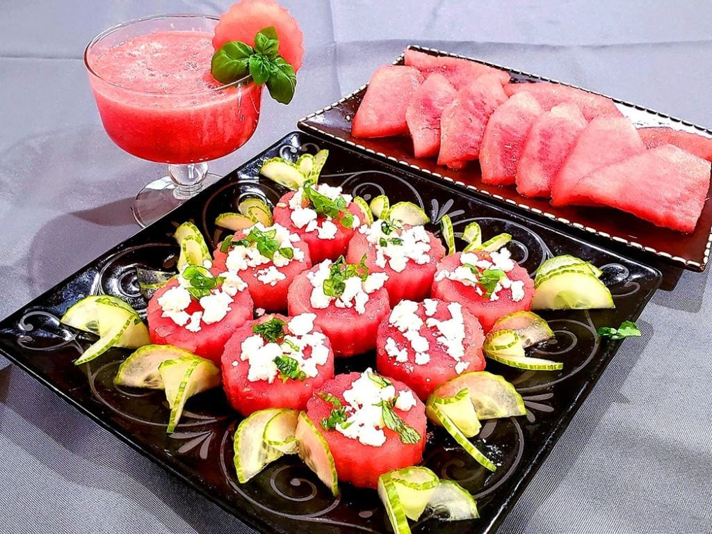 Watermelon Salad with Feta Cheese and Mint recipe