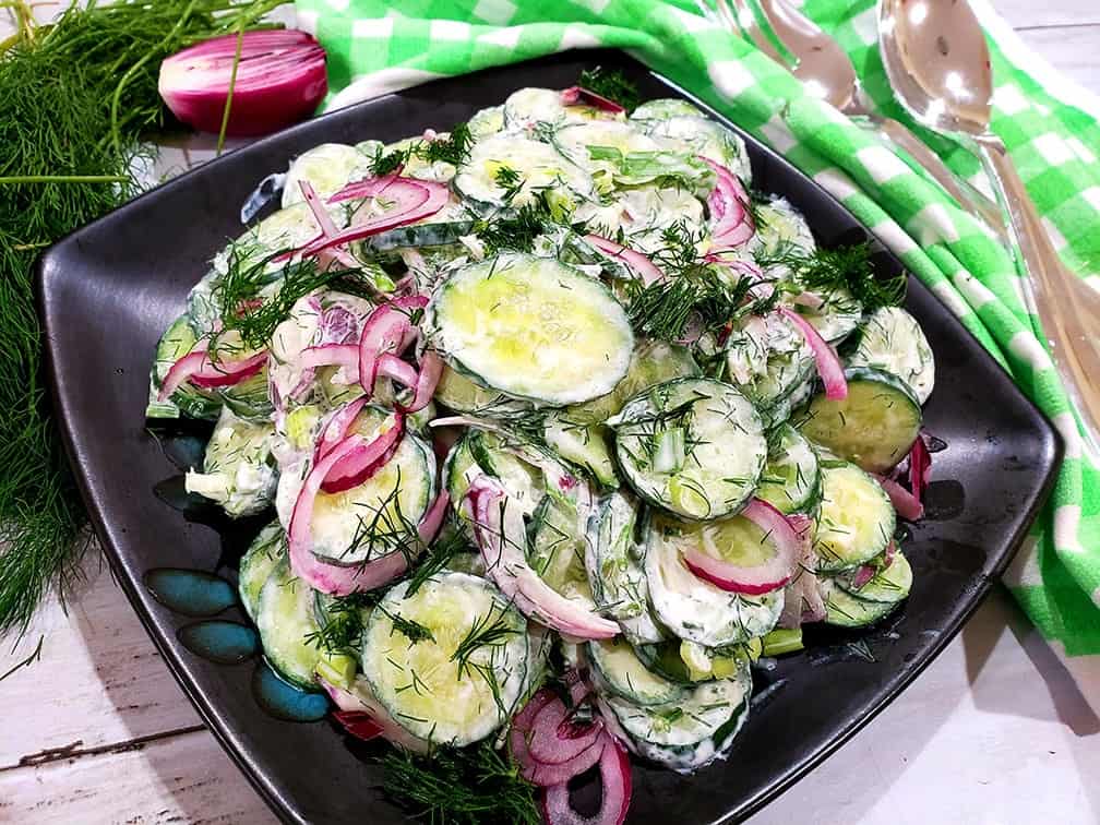 Creamy Cucumber Salad recipe