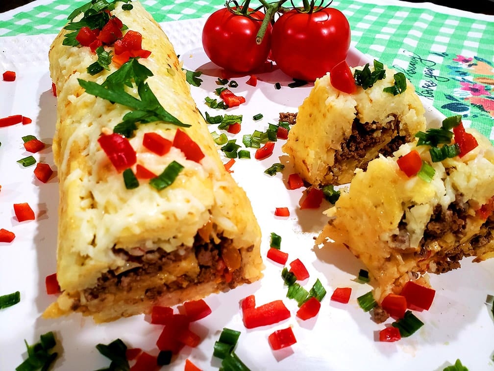 Potato Rollup with Minced Beef Stuffing Simple Tasty Eating