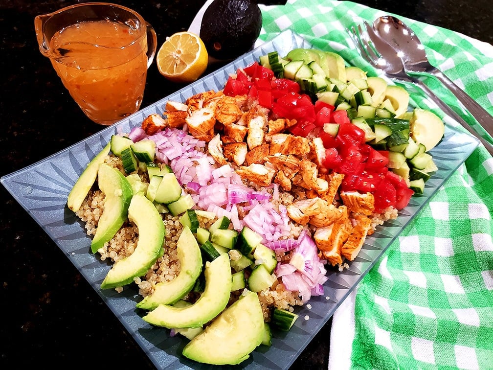 quinoa chicken avocado salad recipe