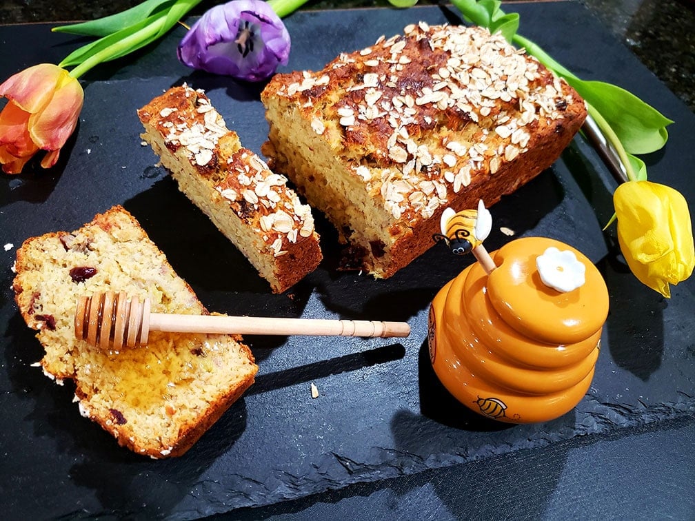 Honey banana oatmeal bread recipe